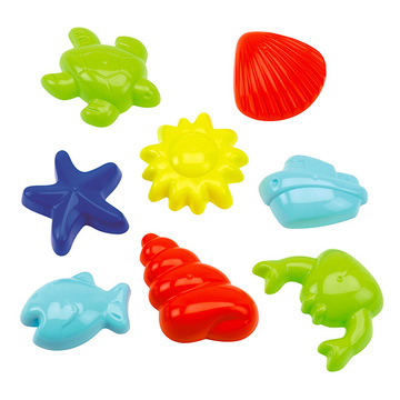 Écoiffier: Tengeri homokozó forma szett, 8 db-os csomag (630) (630)