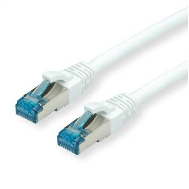 VALUE S/FTP Patch Cord Cat.6A (Class EA), biały, 0,15 m
