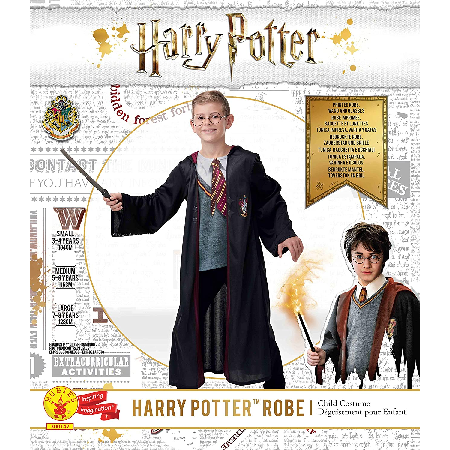 Rubies: Harry Potter - Griffendél jelmez - 128 cm (300142)