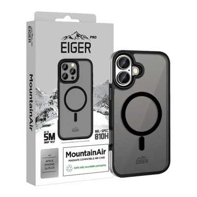 Eiger Pro MountainAir Apple iPhone 16 Plus Telefon tok - Fekete (EGCA00656)