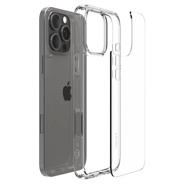 Spigen Crystal Hybrid iPhone 16 Pro Max tok átlátszó (ACS08028) (ACS08028)