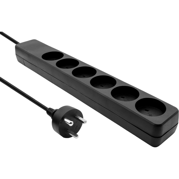  ProXtend Danish IT Power Strip 6-way 6 gniazd 1 m czarna (KIT6-KIT01B)