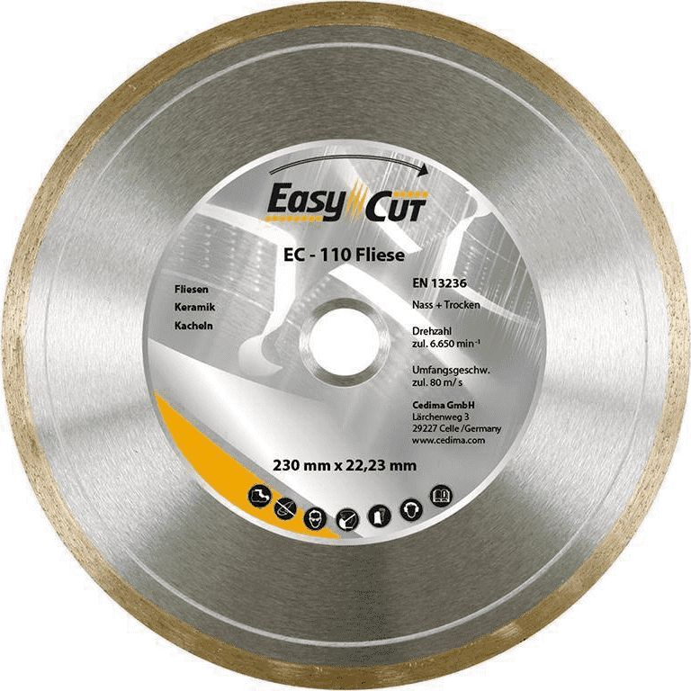 Diamantový rezný kotúč EC-110 125x1,5x7x22,23mm