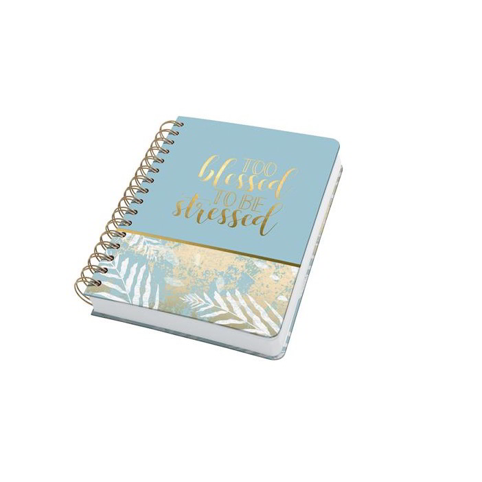 Siegel Jolie Heavenly Leaves 120 lapos 168x215mm pontrácsos spirálfüzet - Mintás (JN615)