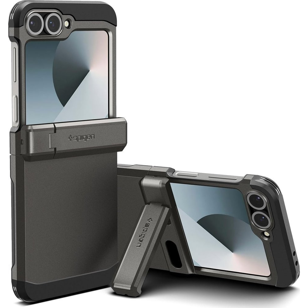 Spigen Tough Armor Pro tok, Samsung Galaxy Z Flip6 (2024) tok, Gunmetal, szürke (ACS08360)