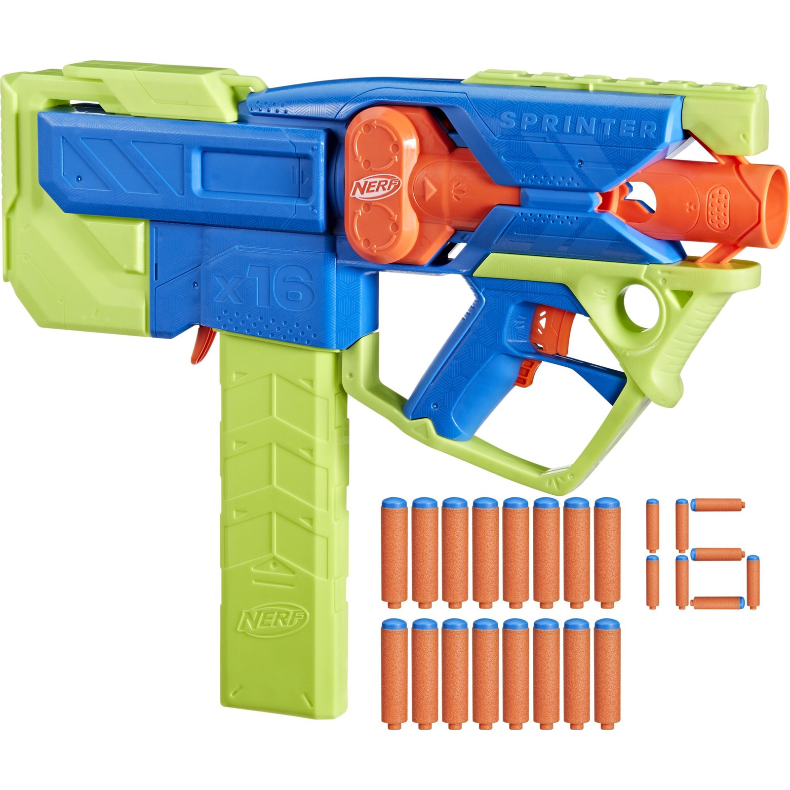 Hasbro Nerf N Series Sprinter szivacslövő fegyver 16 darabos tárral (F8625)