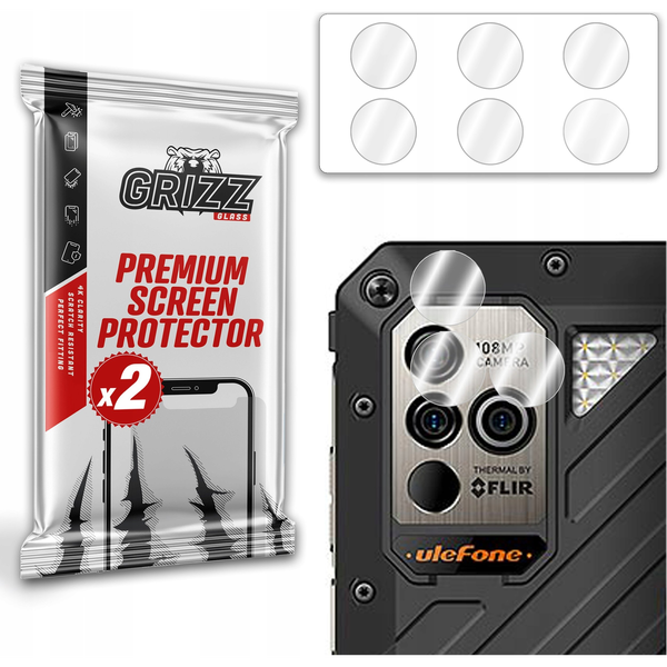  GrizzGlass Szkło na aparat GrizzGlass HybridGlass Camera do Ulefone Power Armor 19T