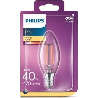 Philips 8718699763077 LED-Lampe Warmweiß 2700 K 4,3 W F