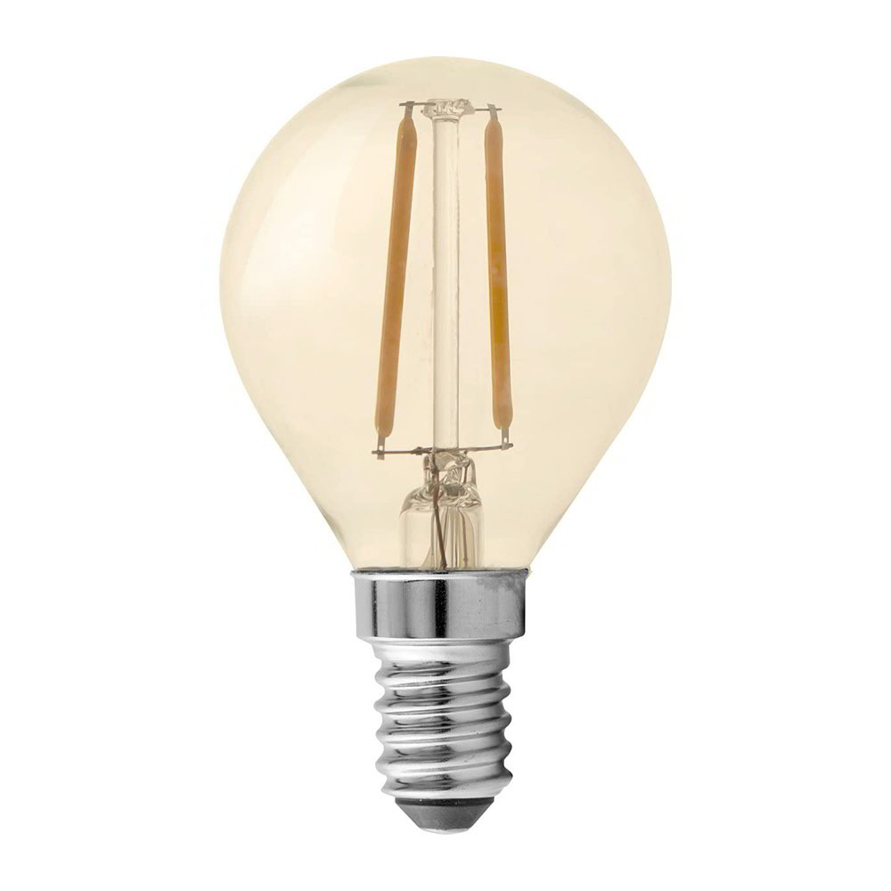 GP 080589 LED Filament Mini Globus izzó 1,2W 100lm 2200K E14 - Meleg fehér (745GPMGL080589CE1)