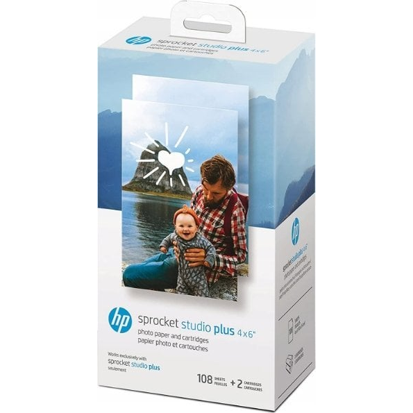 HP Sprocket Studio Plus fotópapír és tintapatron