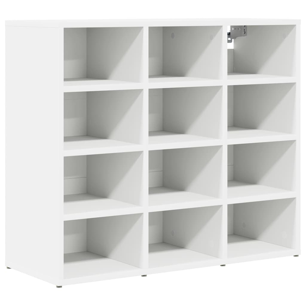 Cipősszekrény polcokkal Fehér 77.5 x 30 x 67 cm Faanyag