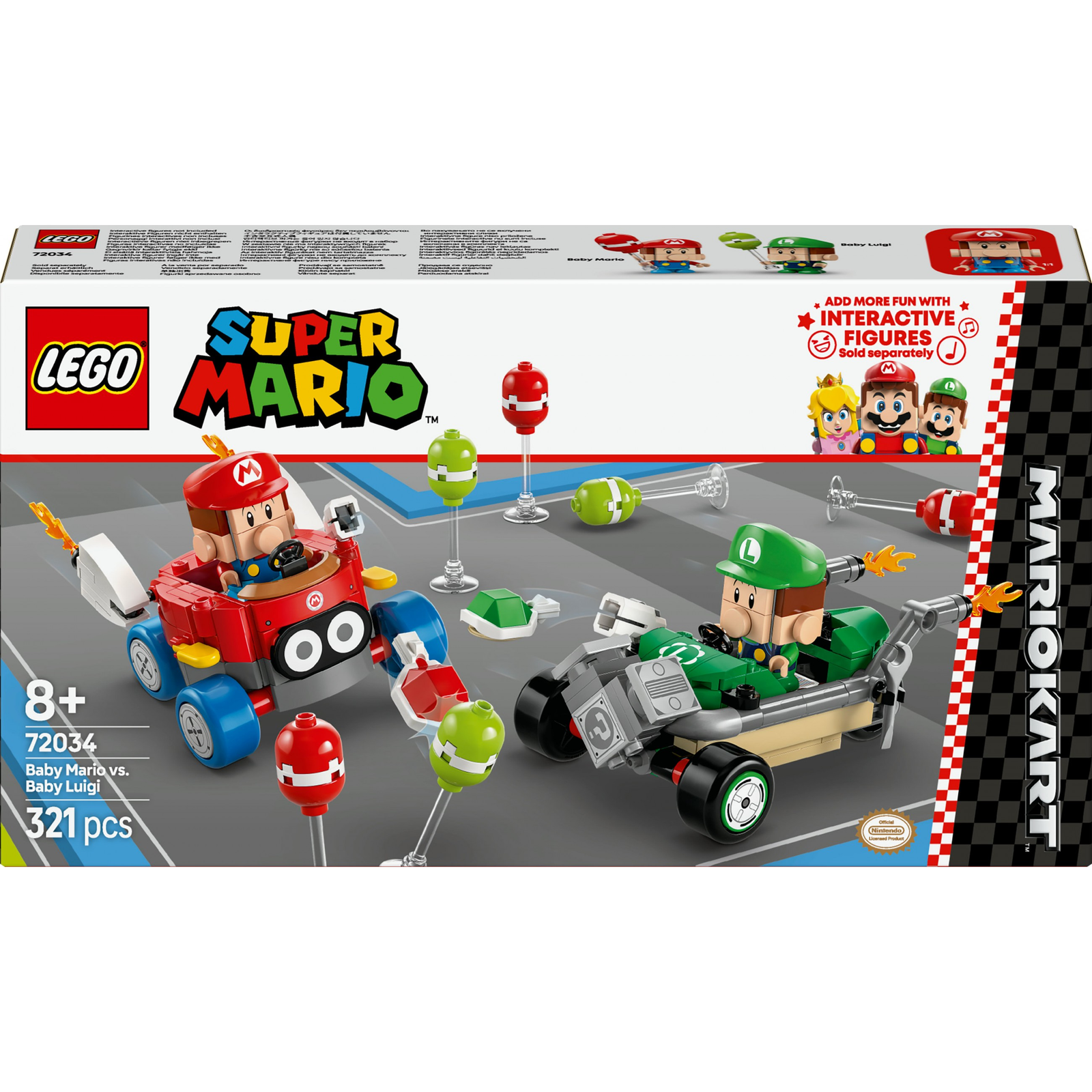LEGO® Super Mario Mario Kart – Baby Mario és Baby Luigi 72034 (72034)