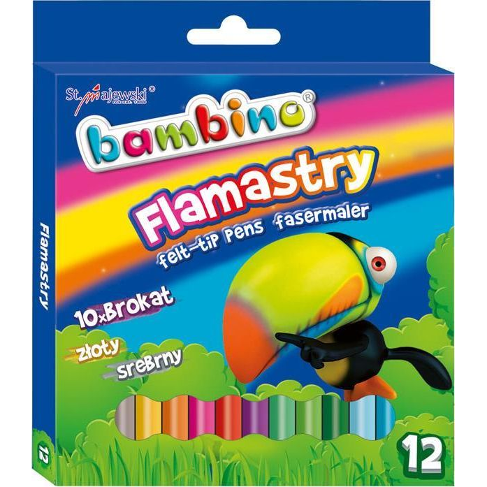 Unipap Bambino: Csillám filctoll szett 12db-os (628634) (02846)