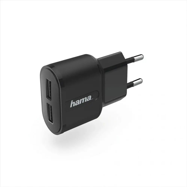 Hama 00183227 oplader til mobil enhed Mobiltelefon, Smartphone, Tablet Sort USB Indendørs