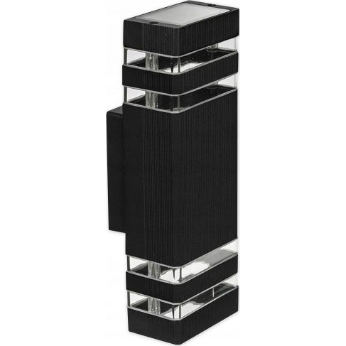 LED Lámpa Kültéri Oldalfali 2 Irányú Gu10 Foglalattal Fekete Ip54 Inez