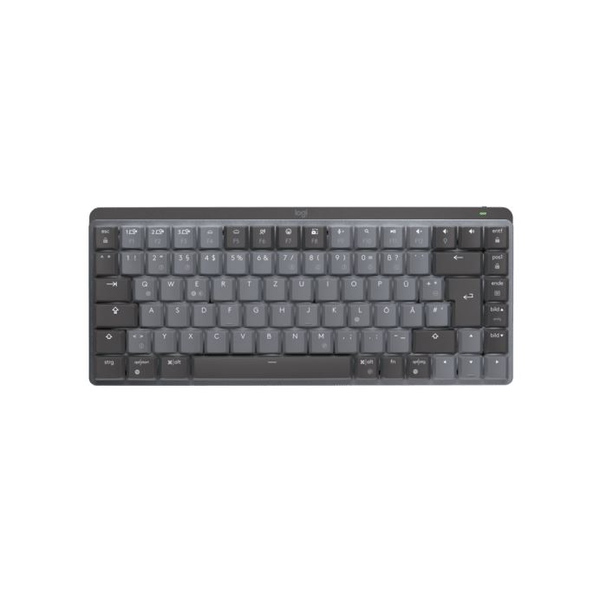 Logitech MX Mini Mechanical tastatur Kontor RF trådløs + Bluetooth QWERTY Dansk, Finsk, Norsk, Svensk Grafit, Grå