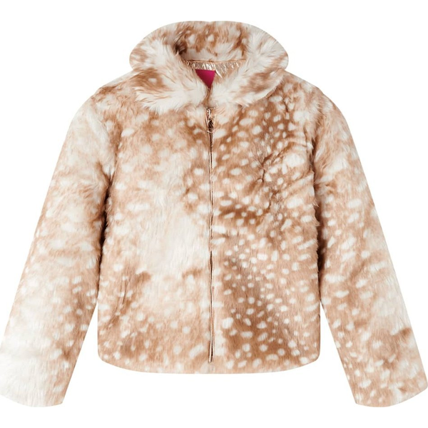 Gyerek kabát műszőrme Cognac 104