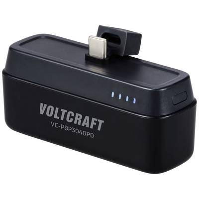 VOLTCRAFT  VC-PBP3040PD Powerbank 4500 mAh Power Delivery Lítiumion Fekete (matt) állapotjelző (VC-15076620)