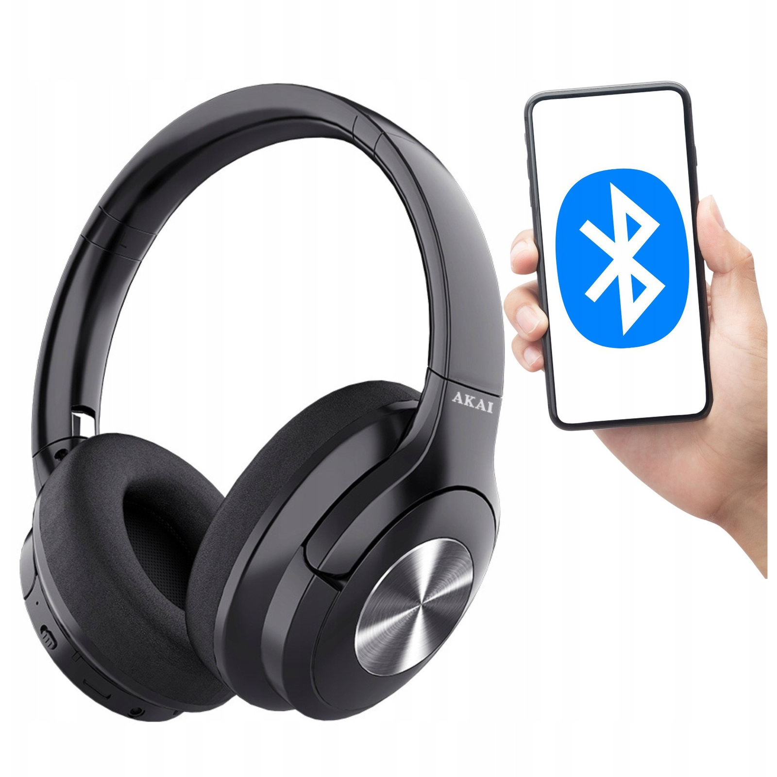 Слушалки Akai BTH-P200, черни