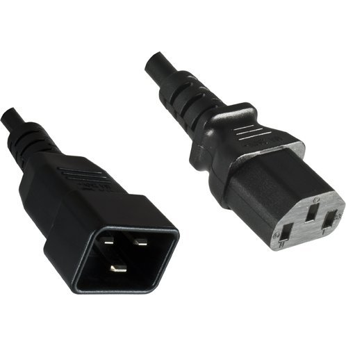 Microconnect PE030605 cavo di alimentazione Nero 0,5 m Accoppiatore C13 Accoppiatore C20