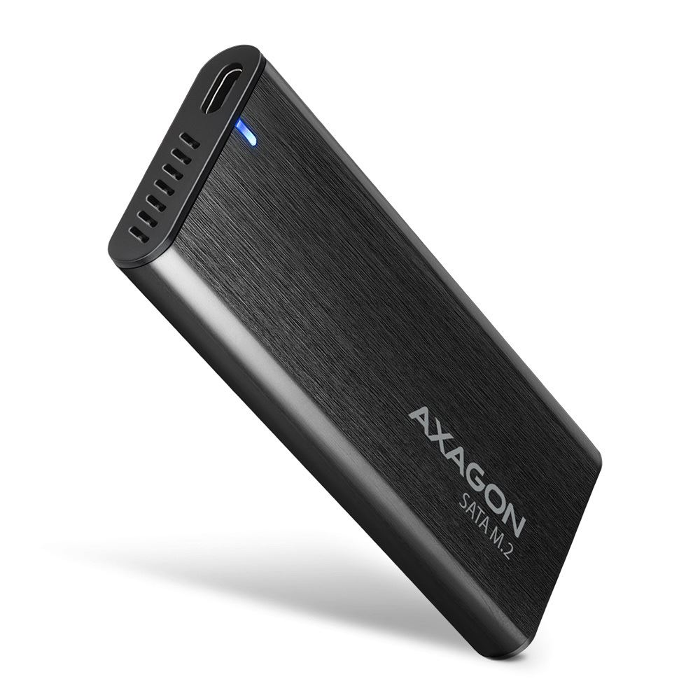 Axagon EEM2-SBC M.2 külső SSD ház fekete (EEM2-SBC)
