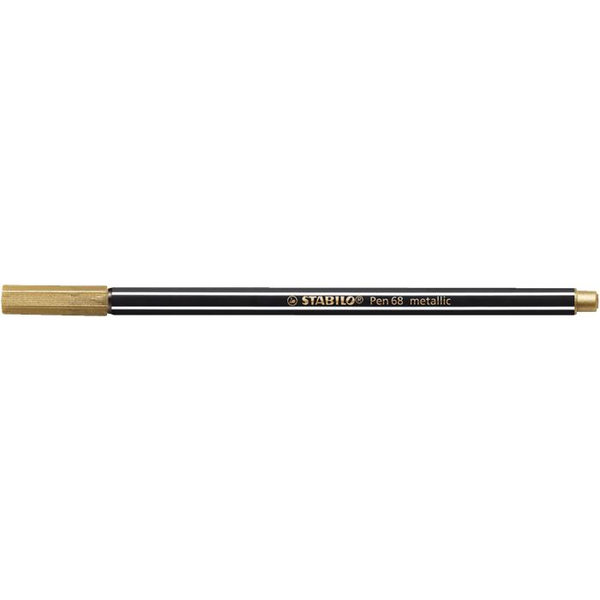 STABILO Pen 68 metallic Filzstift Medium Gold 1 Stück(e)