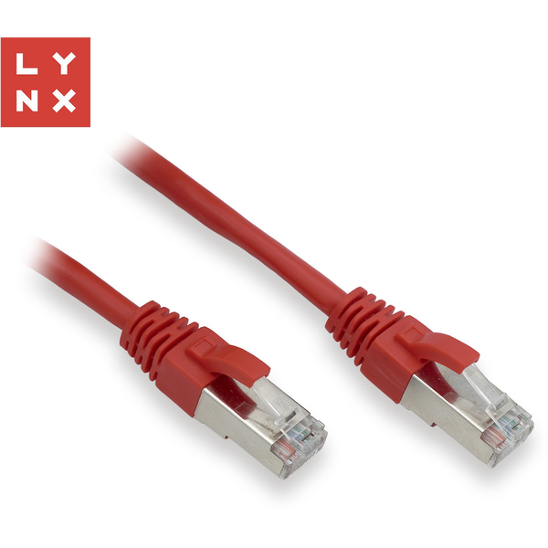 LYNX FTP patch kabel Cat5e PVC, CCA, 5m, červený