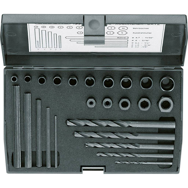 Gedore Csavarkiszedő készlet M5, M6, M7, M8, M9, M10, M11, M12, M13, M14, M15, M16 (6755550)