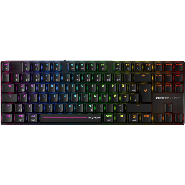 CHERRY MX 8.2 Pro TMR Wireless πληκτρολόγιο Παιχνίδι USB + RF Wireless + Bluetooth QWERTZ Γερμανικός Μαύρος (Μαύρο)