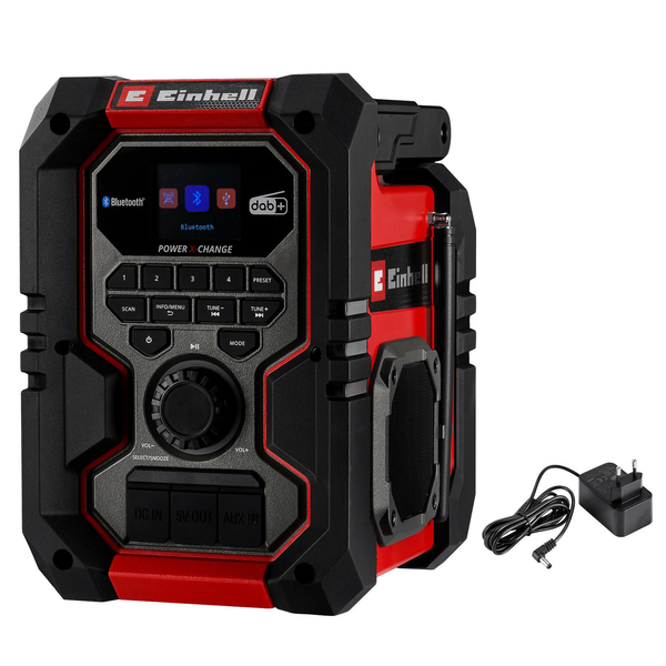 Akumulátorové stavební rádio Einhell TE-CR 18 Li 18V DAB+/FM/BT hybridní