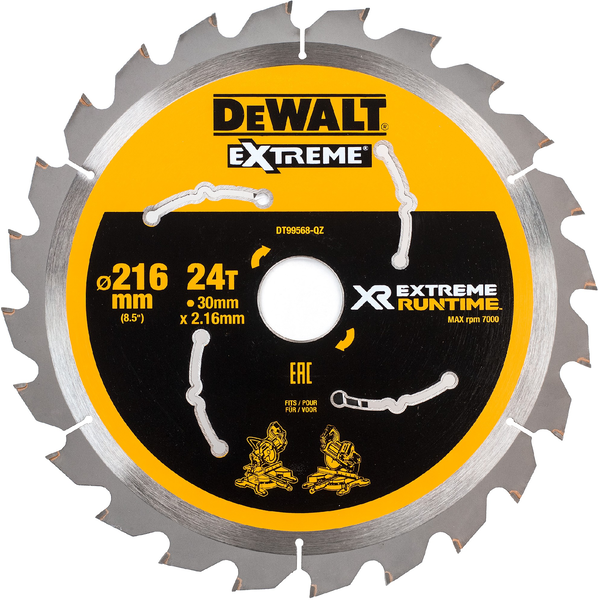 DEWALT Flexvolt Kreissaegeblatt stat. 216/30mm 24WZ/FZ