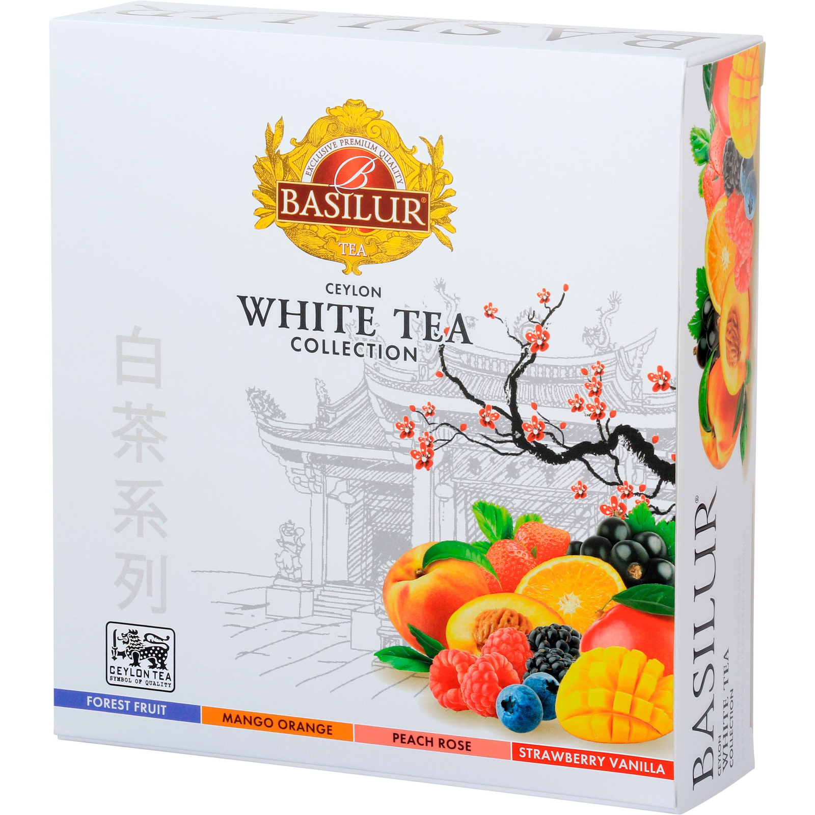 BASILUR White Tea Assorted 40 darab, csomagolva (4792252944954)