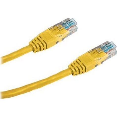 PREMIUMCORD Patch Kábel UTP, CAT5e, 10m, sárga
