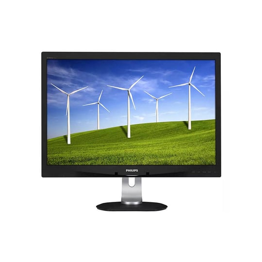 Monitor Philips 240B4Q 24" | 1920 x 1200 | W-LED | DVI | VGA (d-sub) | DP | USB 2.0 | Speakers | Silver | Black (1441695)