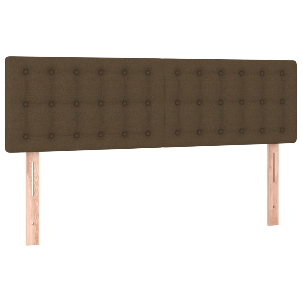 2 db sötétbarna szövet fejtámla 72 x 5 x 78/88 cm (346459)