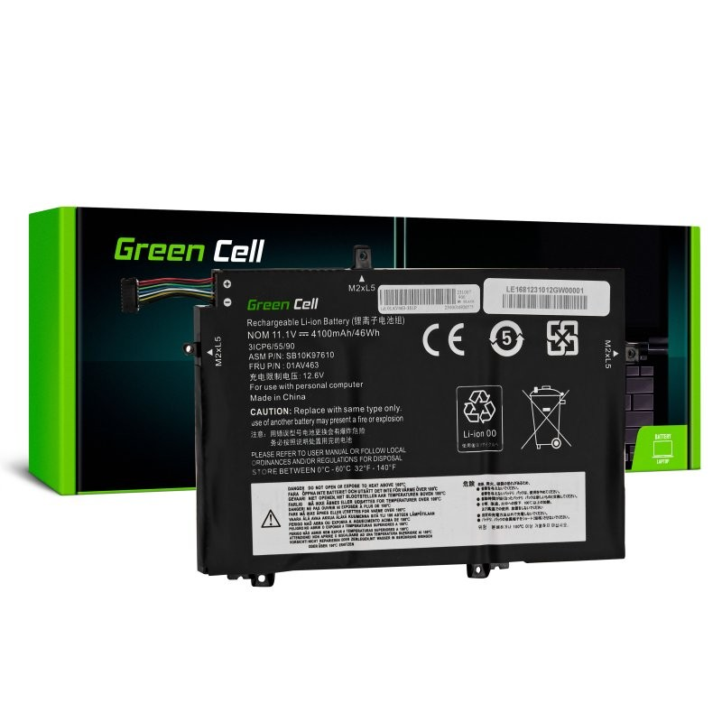 Green Cell Lenovo ThinkPad Notebook akkumulátor (LE168)