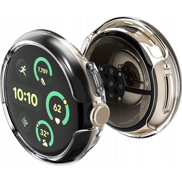 Spigen Thin Fit Google Pixel Watch 3/2/1 (41mm) óravédő keret átlátszó (ACS07391)