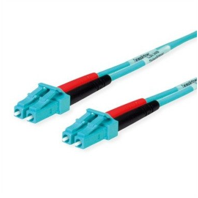 Telegärtner 100011325 Üvegszál LWL Csatlakozókábel [1x LC dugó - 1x LC dugó] 50/125 µ Multimode OM3 2.00 m (21.17.0706)