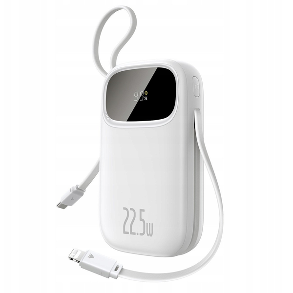 Baseus EnerFill FC31 20000mAh 22,5W Power Bank USB-C + Lightning - Alb