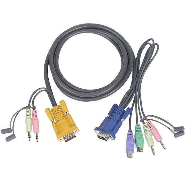 ATEN 2L-5305P KVM-kabel Sort 5 m