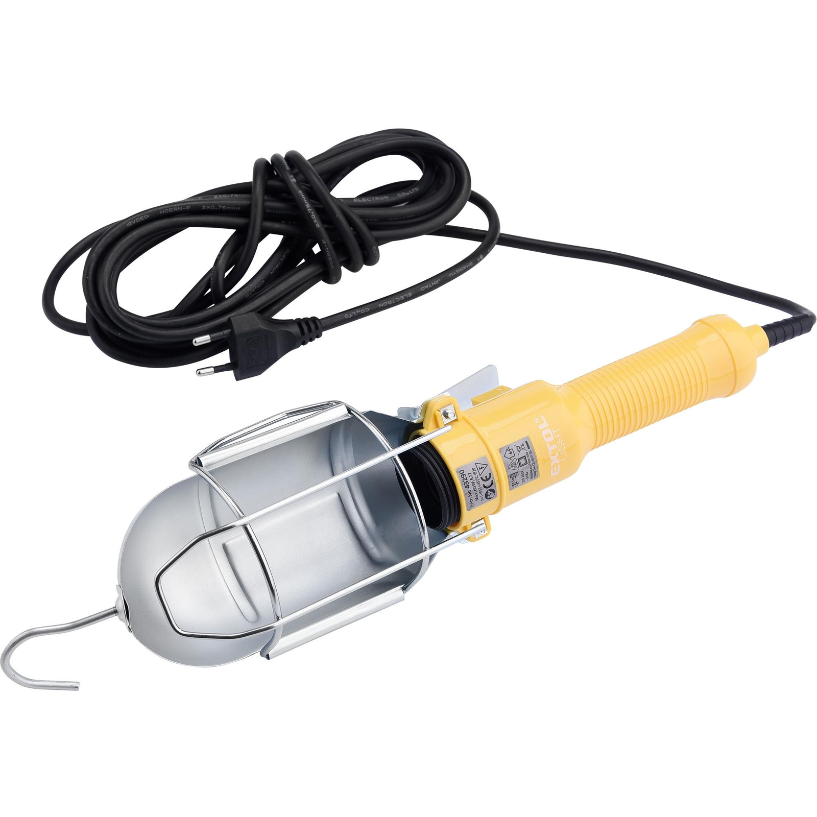 EXTOL Light Munkalámpa kampóval, 230 V, 5 m (43290)