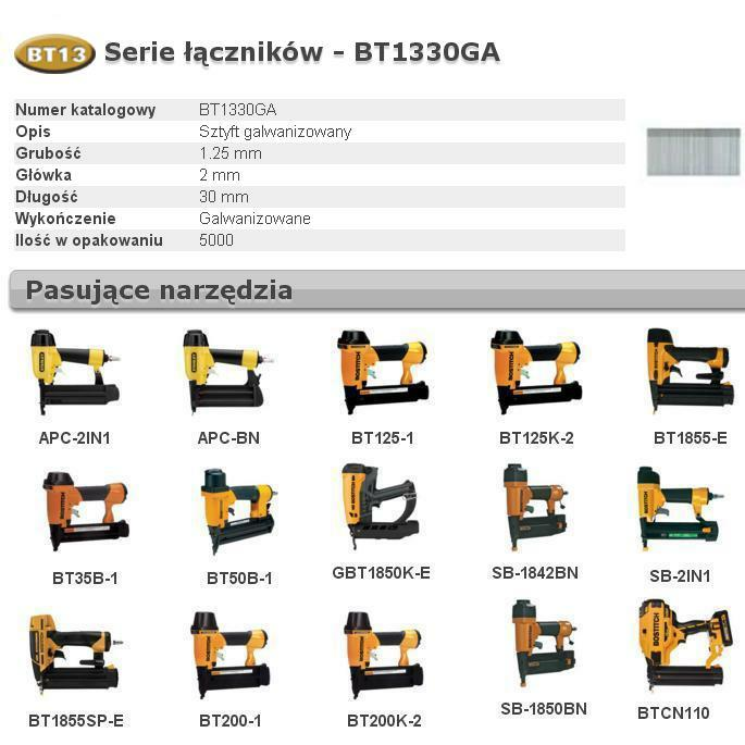 Bostitch stift 30 mm 5000 db (BT1330GA)