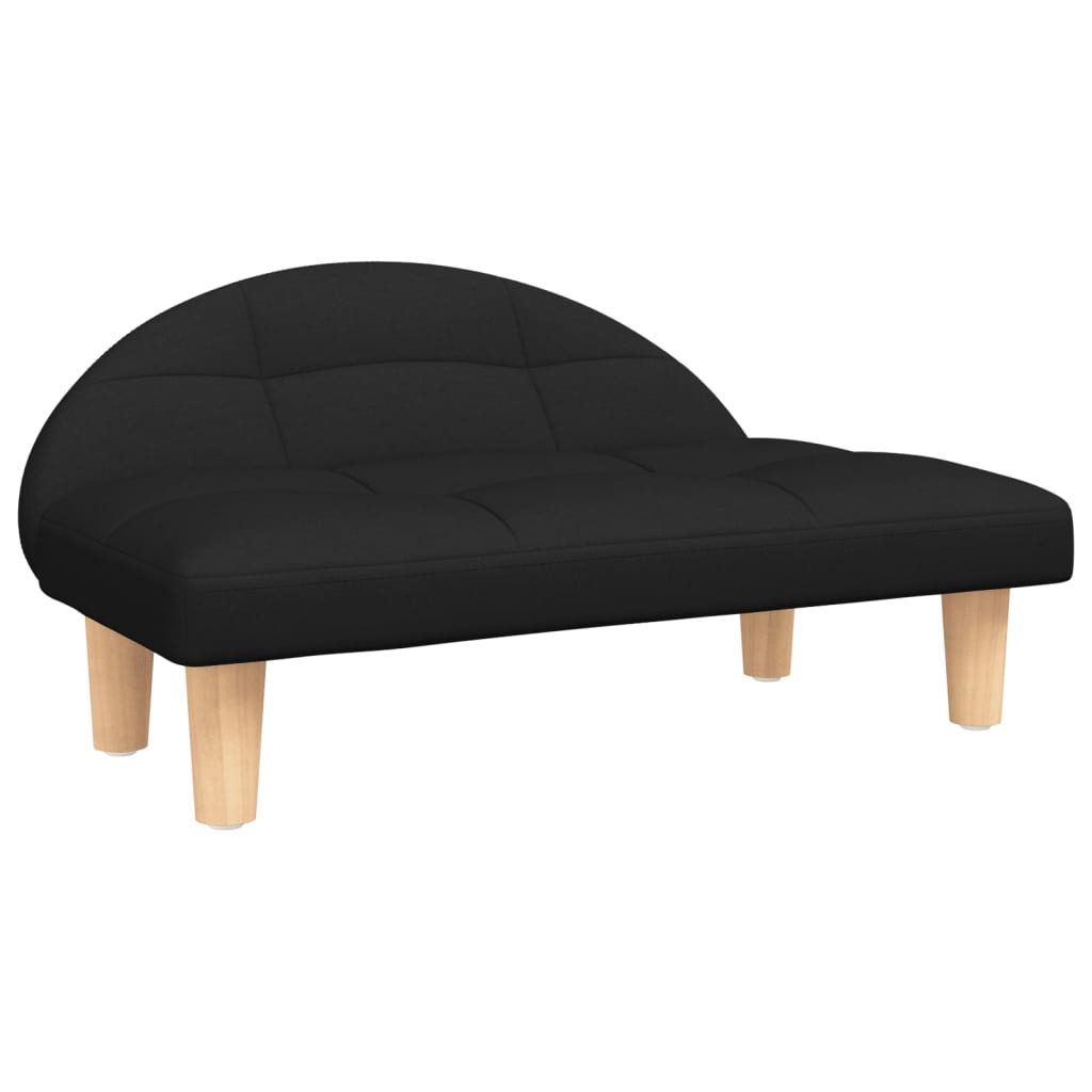 fekete szövet kutyaágy 70 x 52 x 30 cm (171937)