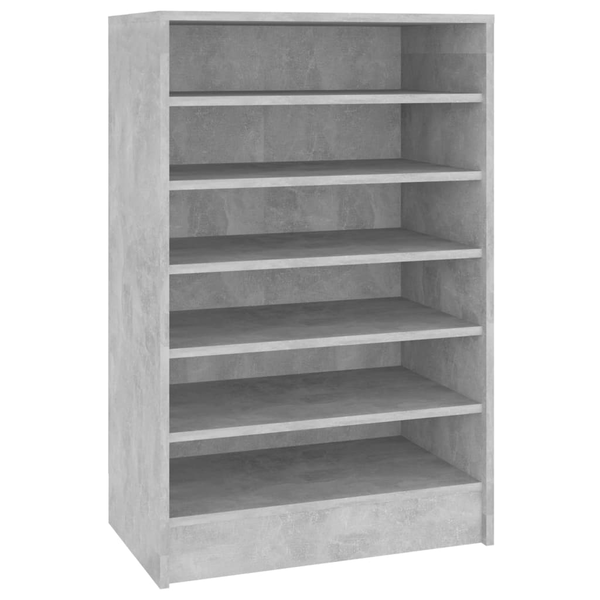 betonszürke forgácslap cipősszekrény 60 x 35 x 92 cm