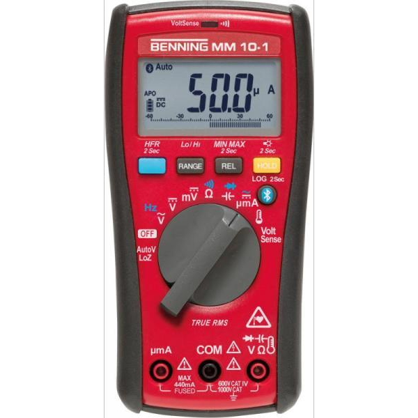 Benning MM 10-1 Kézi multiméter digitális Adatgyűjtő CAT IV 600 V Kijelző (digitek): 6000 (1998537)