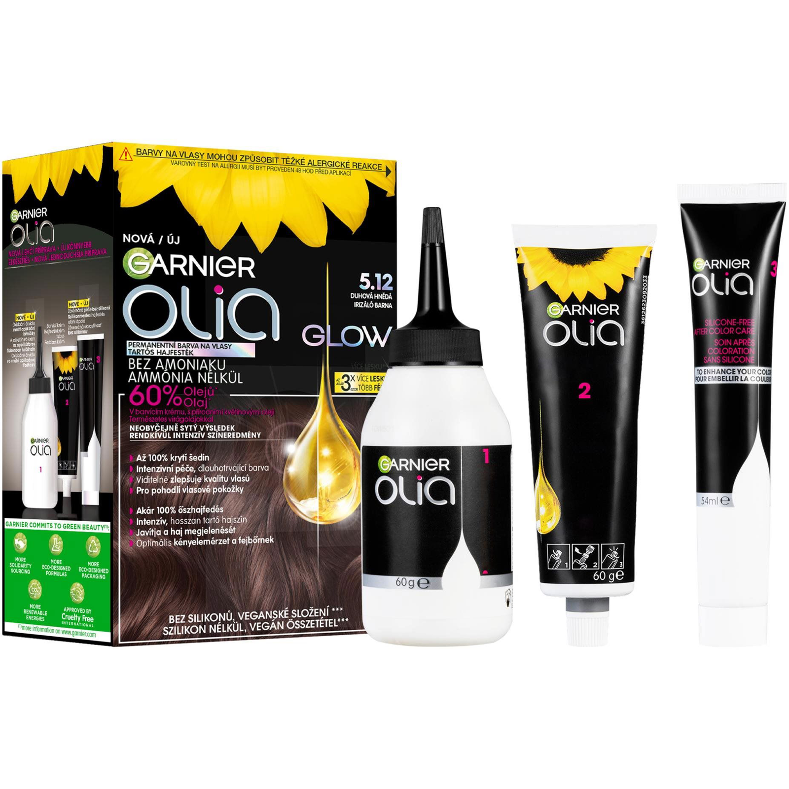 GARNIER Olia Glow 5.12 Irizáló barna (3600542568746)