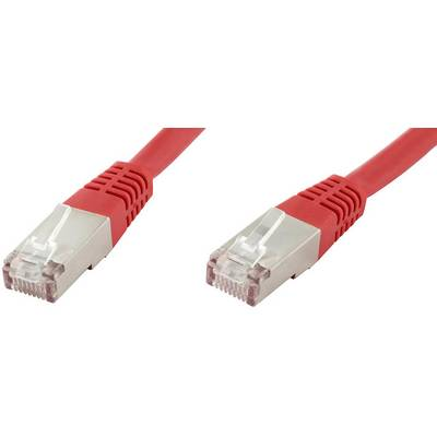 Patchcord S/FTP 6 econ connect RJ45 / RJ45 1 m červená