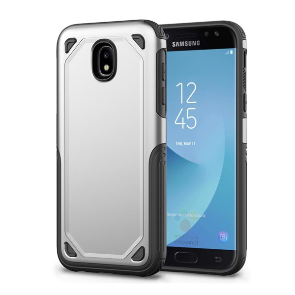 Defender műanyag telefonvédő (közepesen ütésálló, szilikon belső, ultravékony) EZÜST [Samsung Galaxy J3 (2017) SM-J330 EU] (5996457749775)