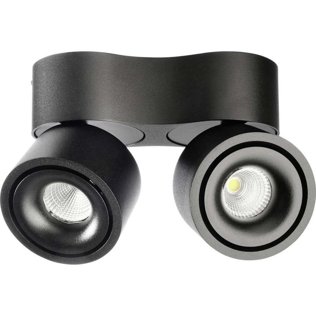 Deko Light Uni II Mini Double Mennyezetre építhető lámpa LED 21.0 W Fekete (348236) (348236)