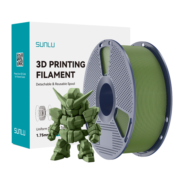SUNLU PLA+ 2.0 filament olíva zöld 175mm PLA+ 2.0 OG